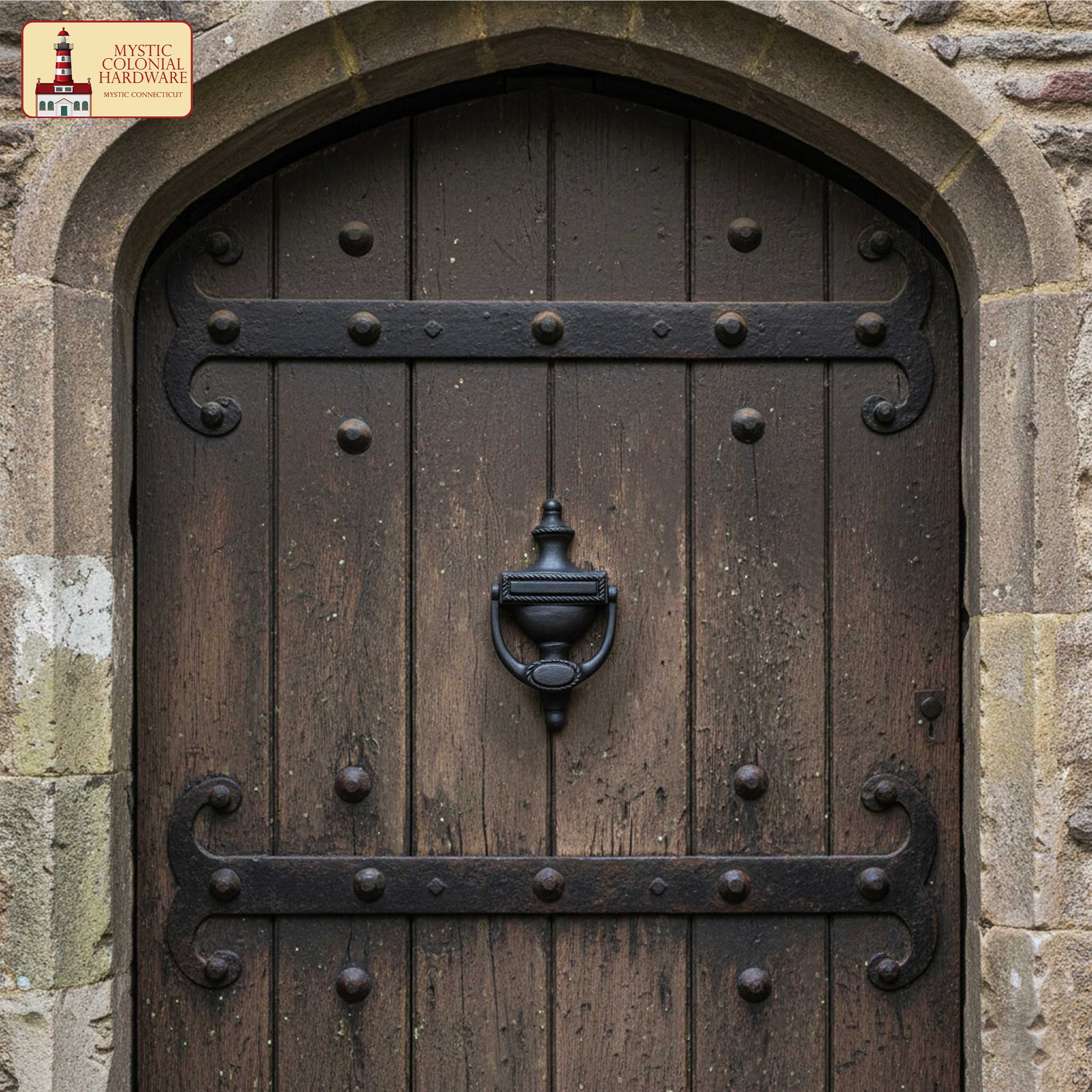 Mystic Colonial Urna battente porta ghisa nera