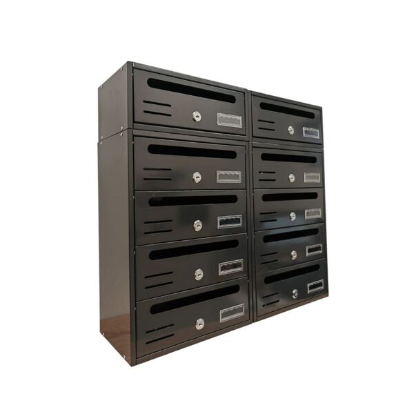 BOXOB Domus 700 cassetta postale interna nera 1 scomparto