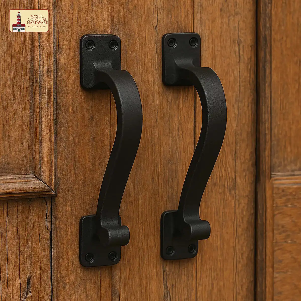 Mystic Colonial Hardware maniglie ghisa intrecciate set 2 pezzi