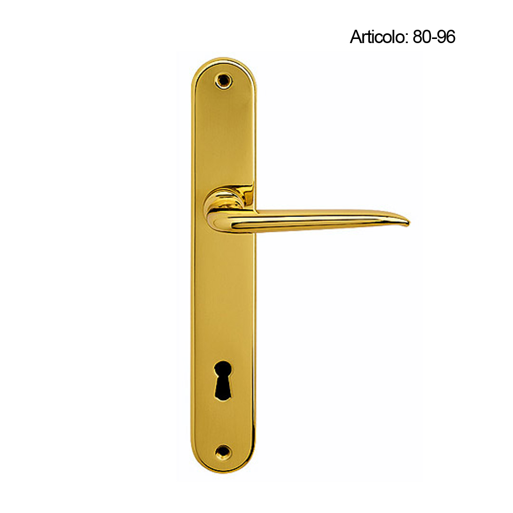 Spinardi 01-96 maniglia per porta su placca rosetta