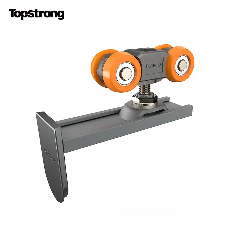 TopStrong Carrello Porta Scorrevole 100 kg Legno Doppio Ammortizzatore