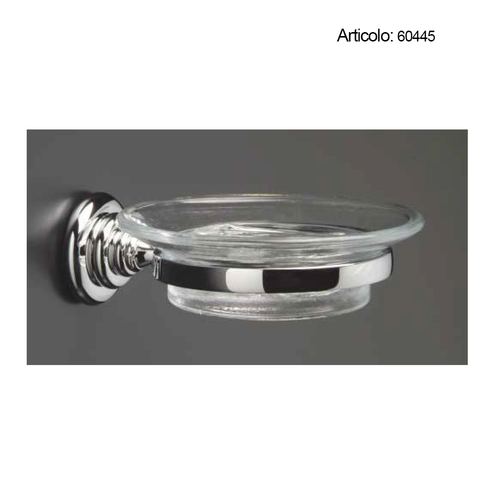 Spinardi portasapone bagno cristallo ottone