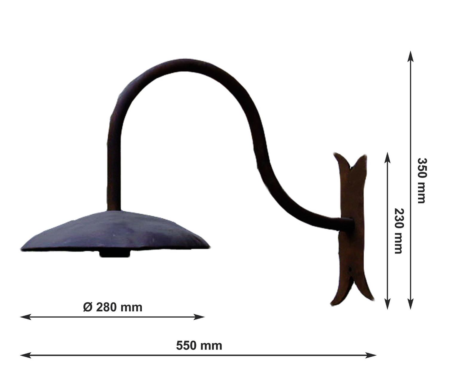 Spinardi lampada da parete 60W 230V