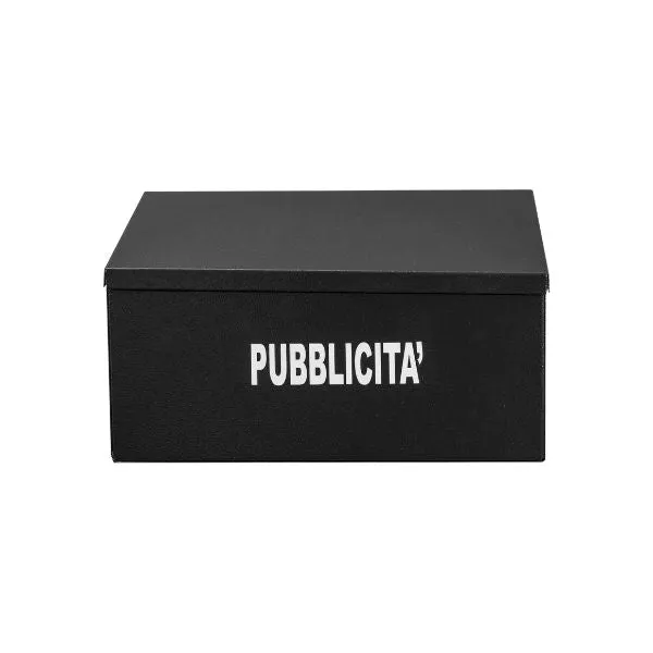BOXOB Eternity 883 porta pubblicità da esterno nero antipioggia