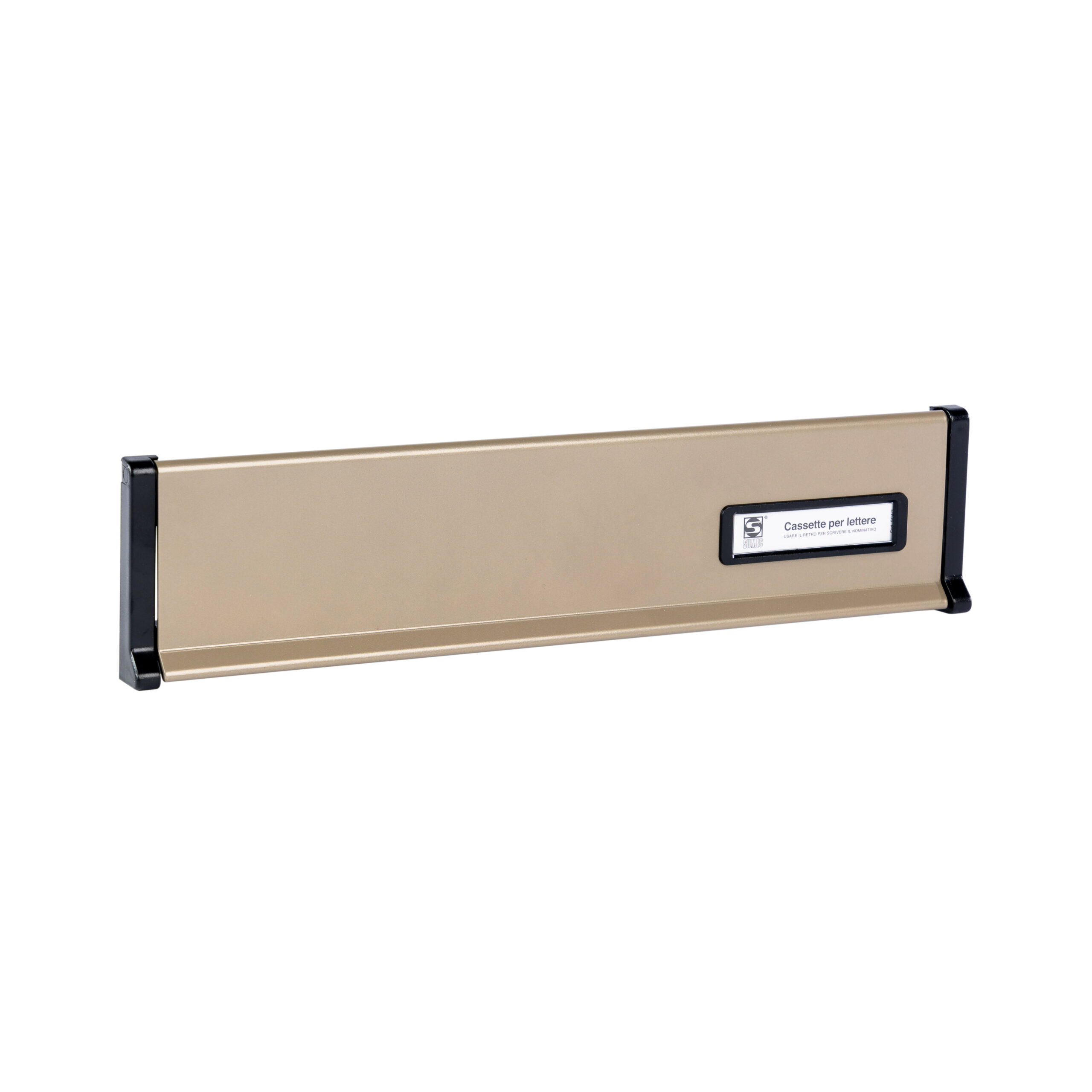 Silmec S650 placca grande con portanome da incasso