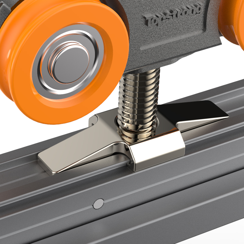 TopStrong 60KG carrello porta scorrevole legno regolazione binario