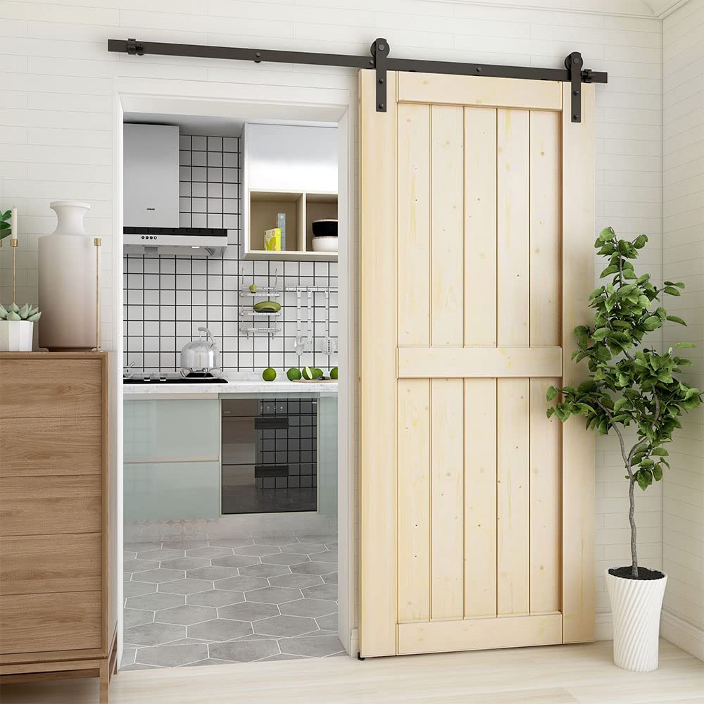 ETIASQSA binario porta scorrevole nero 183 cm kit