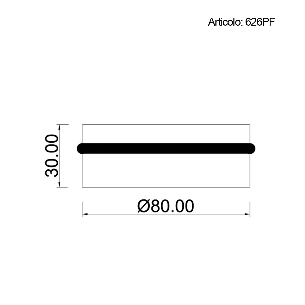 Spinardi 626PF fermaporta ottone 80 mm