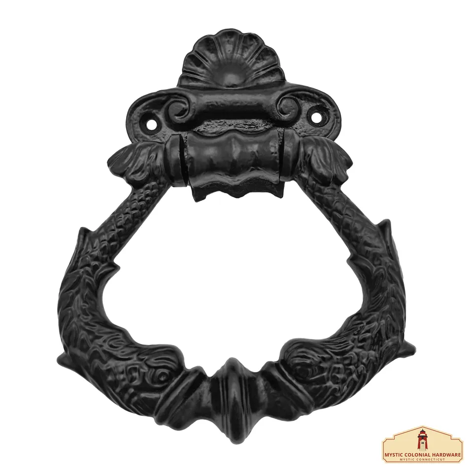 Mystic Colonial Hardware Battente porta anello ferro nero 15 cm