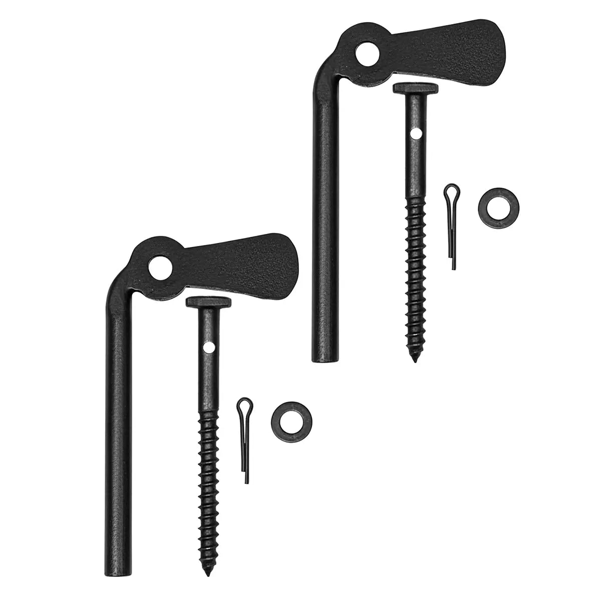Mystic Colonial Hardware Fermapersiane ghisa nera 2pz esterno