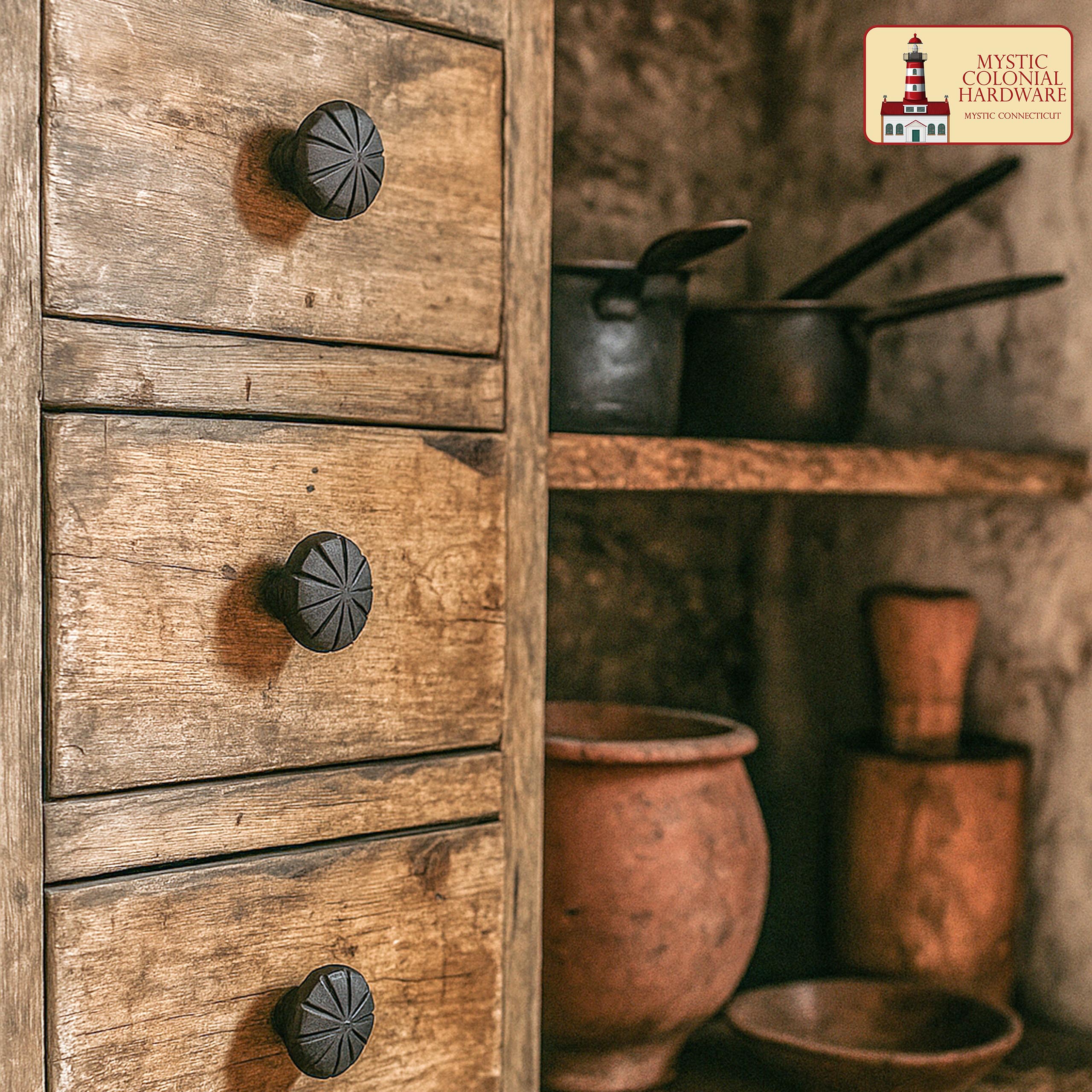 Mystic Colonial Pomello Ferro 4 cm Set 4 Pezzi Rustico