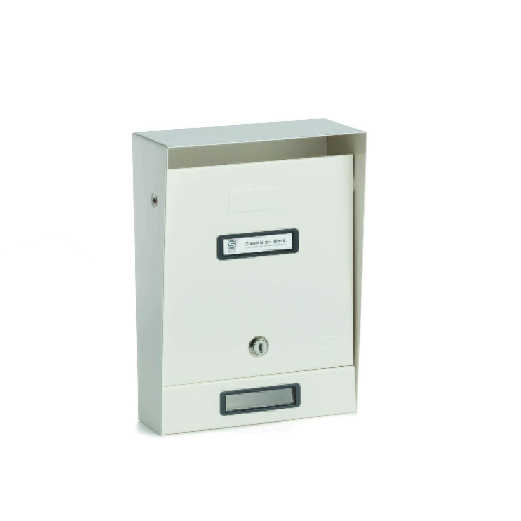 Silmec S02 cassetta postale singola con tetto fisso da esterno
