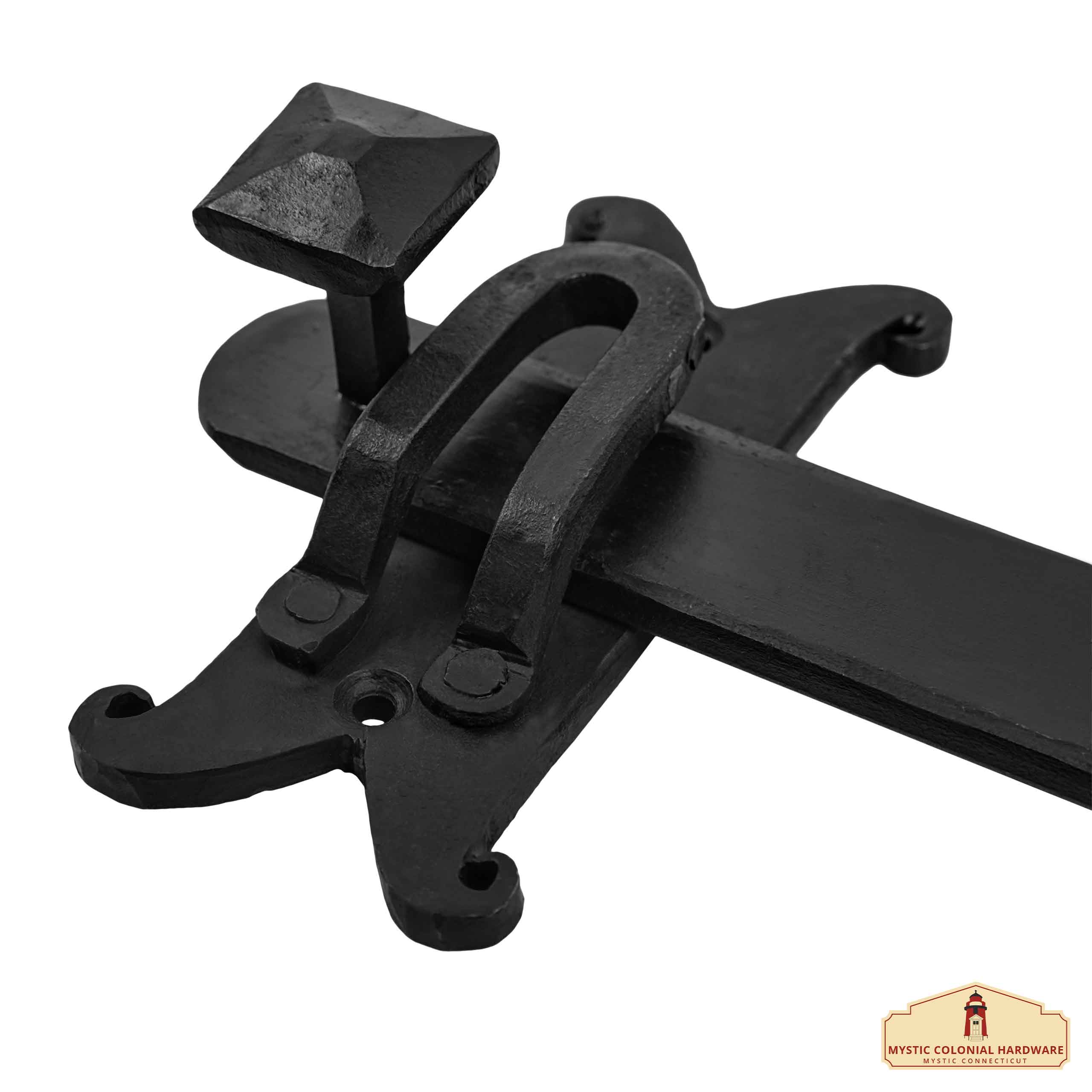 Mystic Colonial Catenaccio Cancello 27 cm Ferro Nero