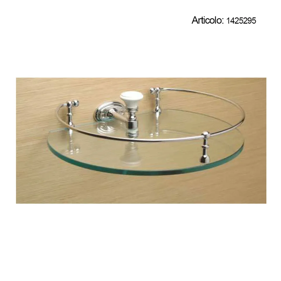 Spinardi Sissi Mensola bagno ottone finale bianco