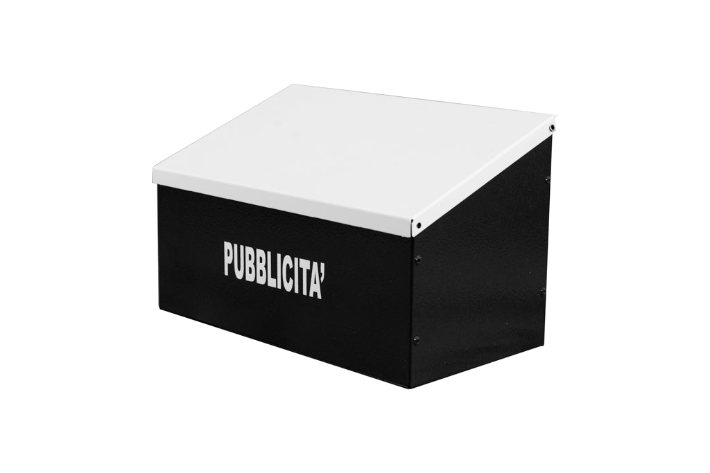 BOXOB Eternity 883 porta pubblicità esterno nero bianco antipioggia