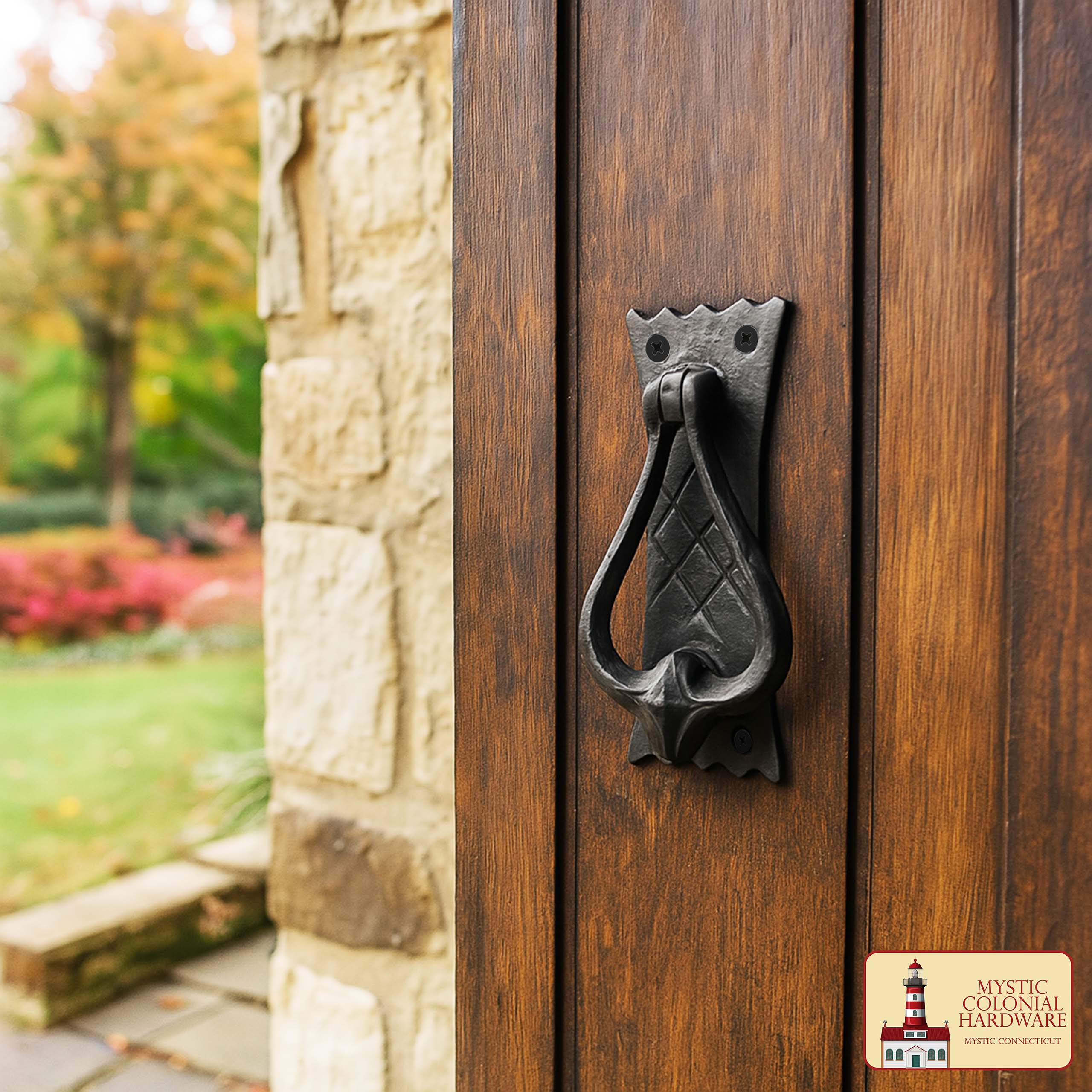 Mystic Colonial Hardware battente porta ferro nero antico 12 cm