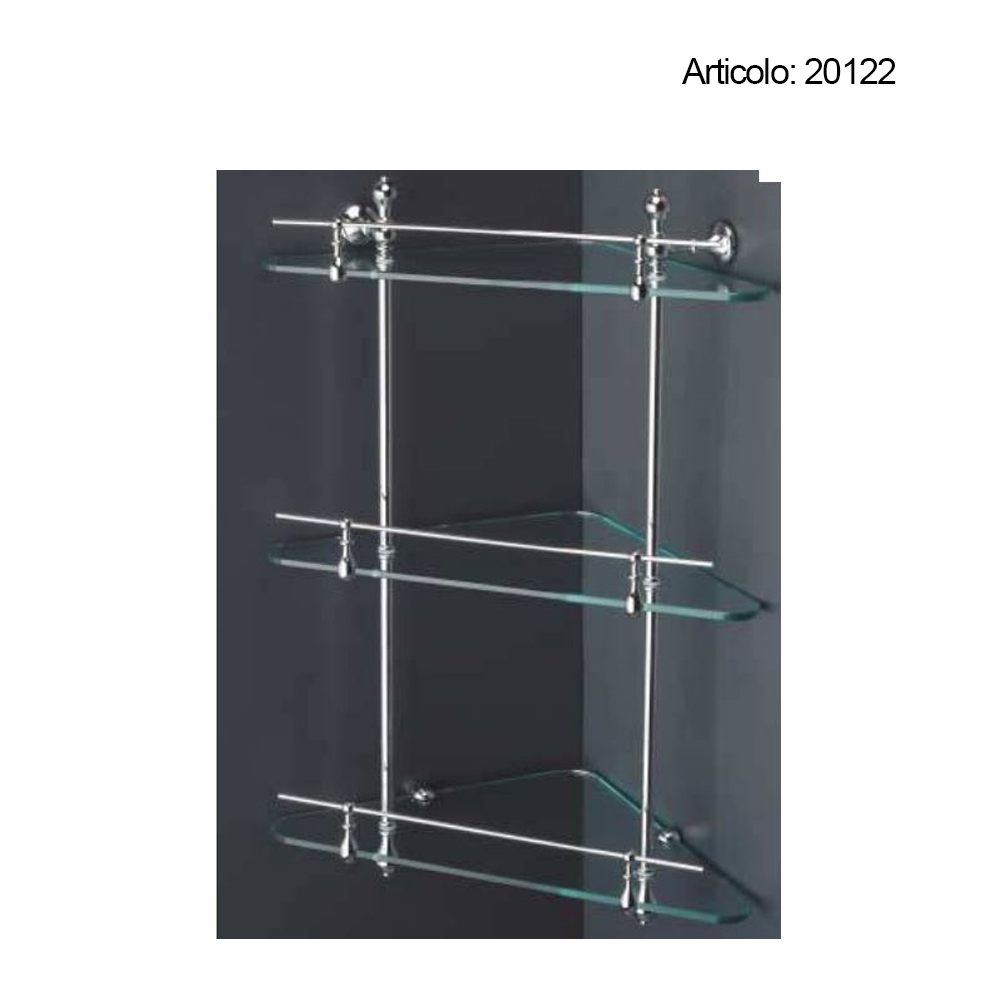 Spinardi Mensola ovale mensola bagno ottone cromata