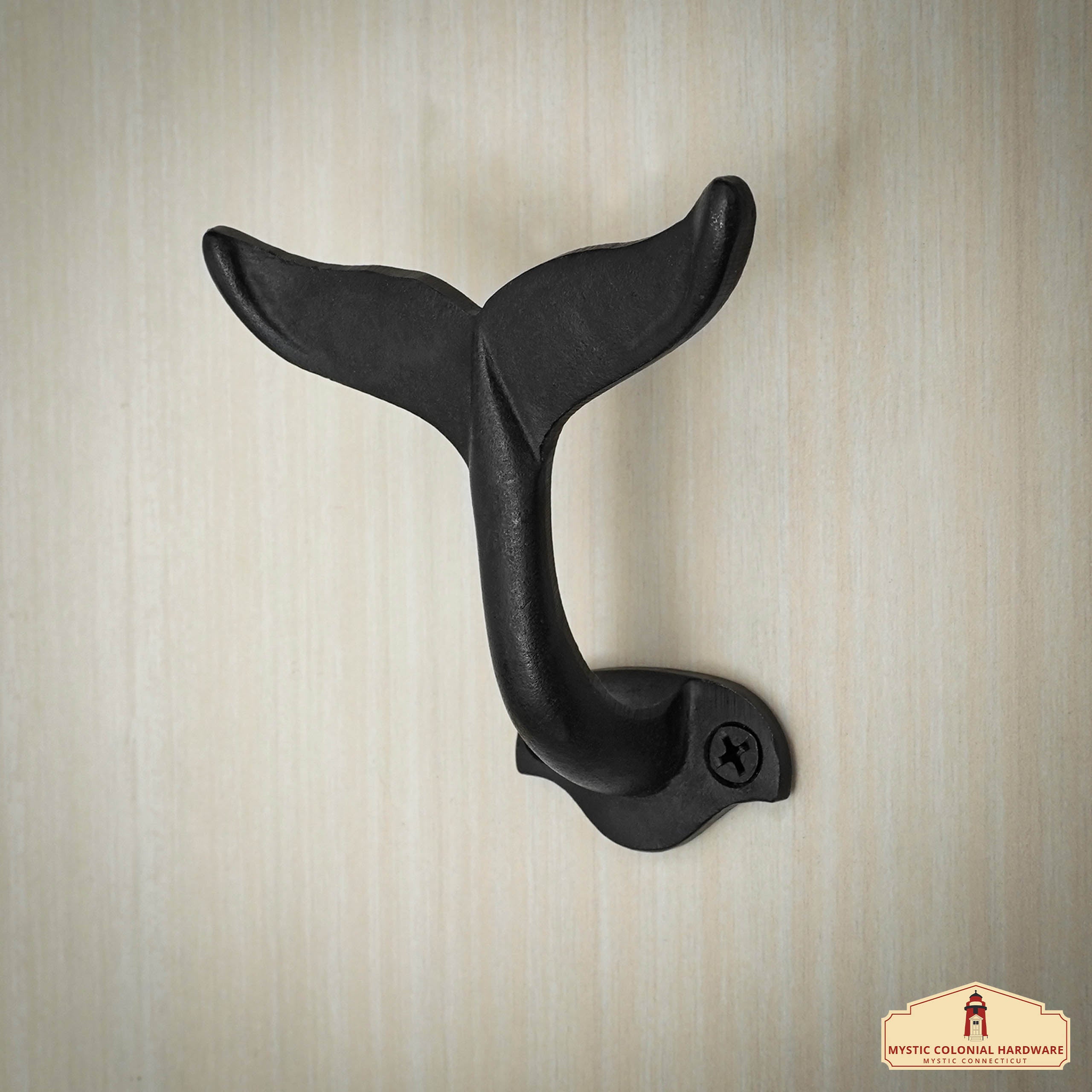 Mystic Colonial Hardware ganci parete ghisa nero 8,6 cm rustico