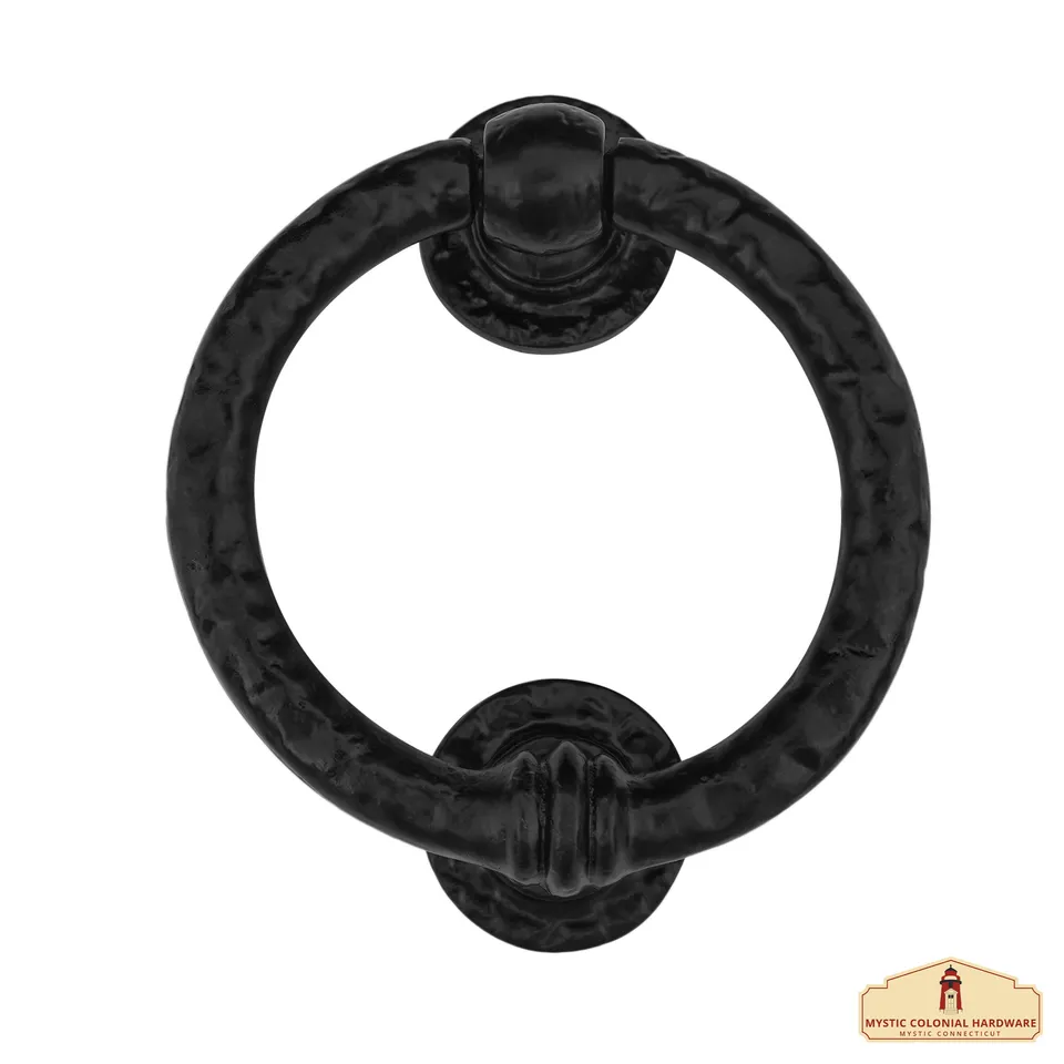 Mystic Colonial Hardware battiporta anello 12,7x10 cm ferro nero
