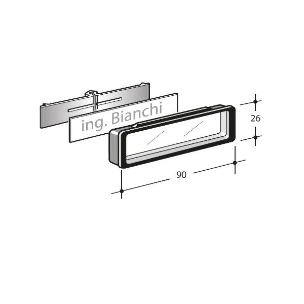 Silmec SC Classic 90-026 kit portanome 80x16 mm PVC
