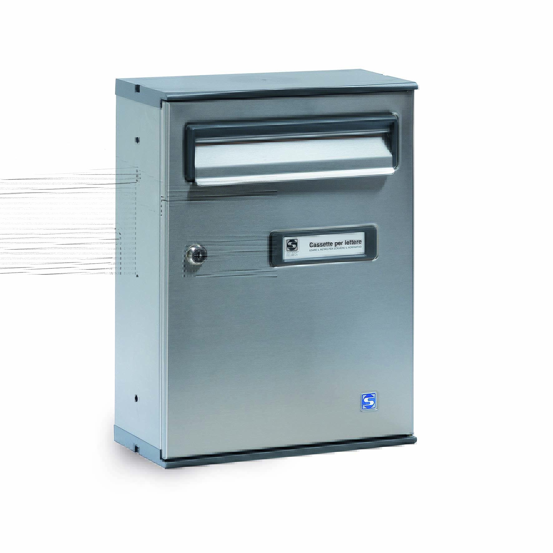 Silmec Serenissima cassetta postale ritiro anteriore inox