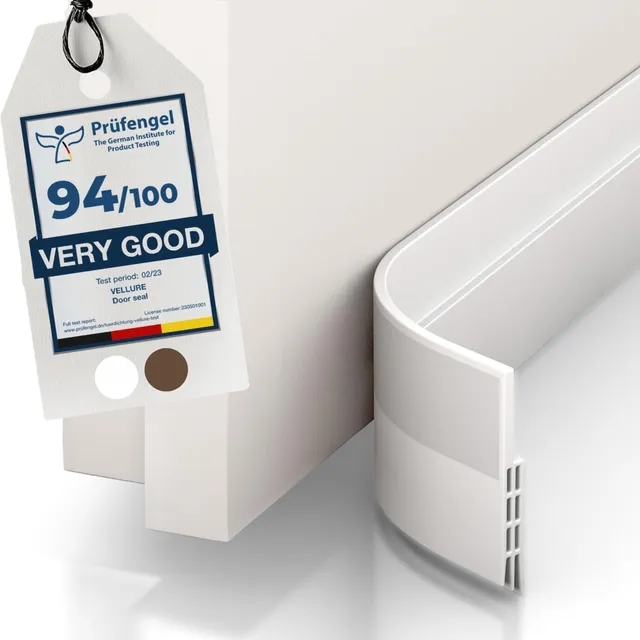 Vellure paraspifferi sottoporta porta blindata bianco 1 pz