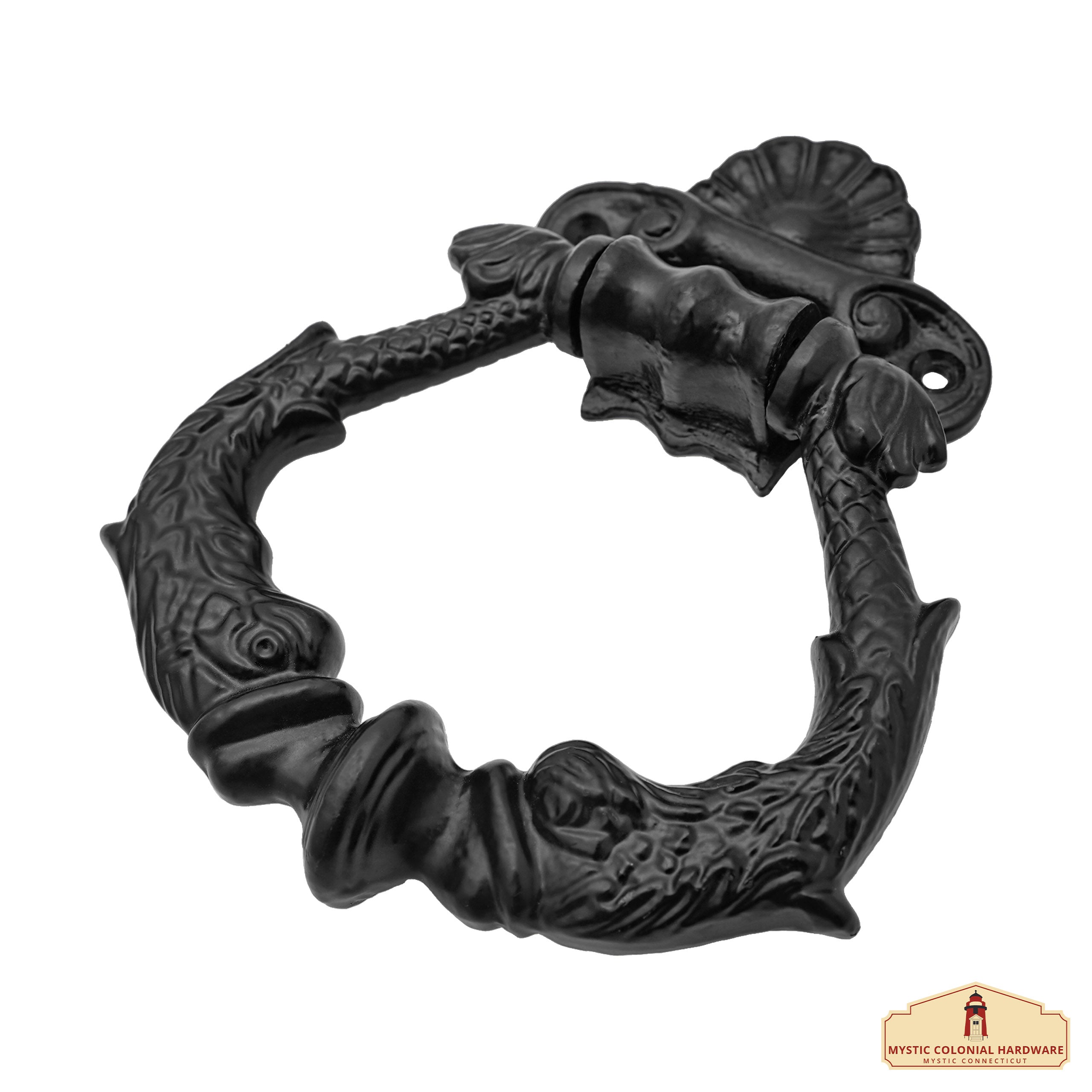 Mystic Colonial Hardware Battente porta anello ferro nero 15 cm