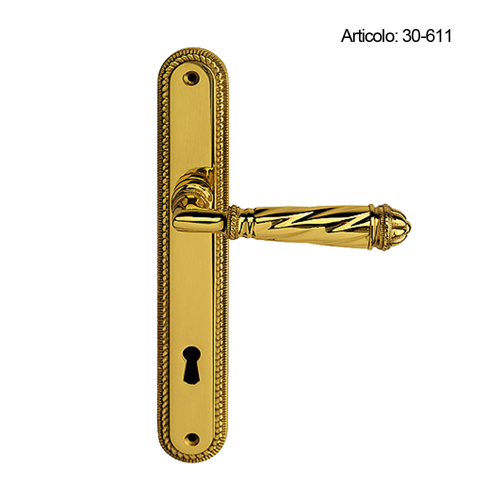 Spinardi 30-611 maniglia per porta su placca e rosetta