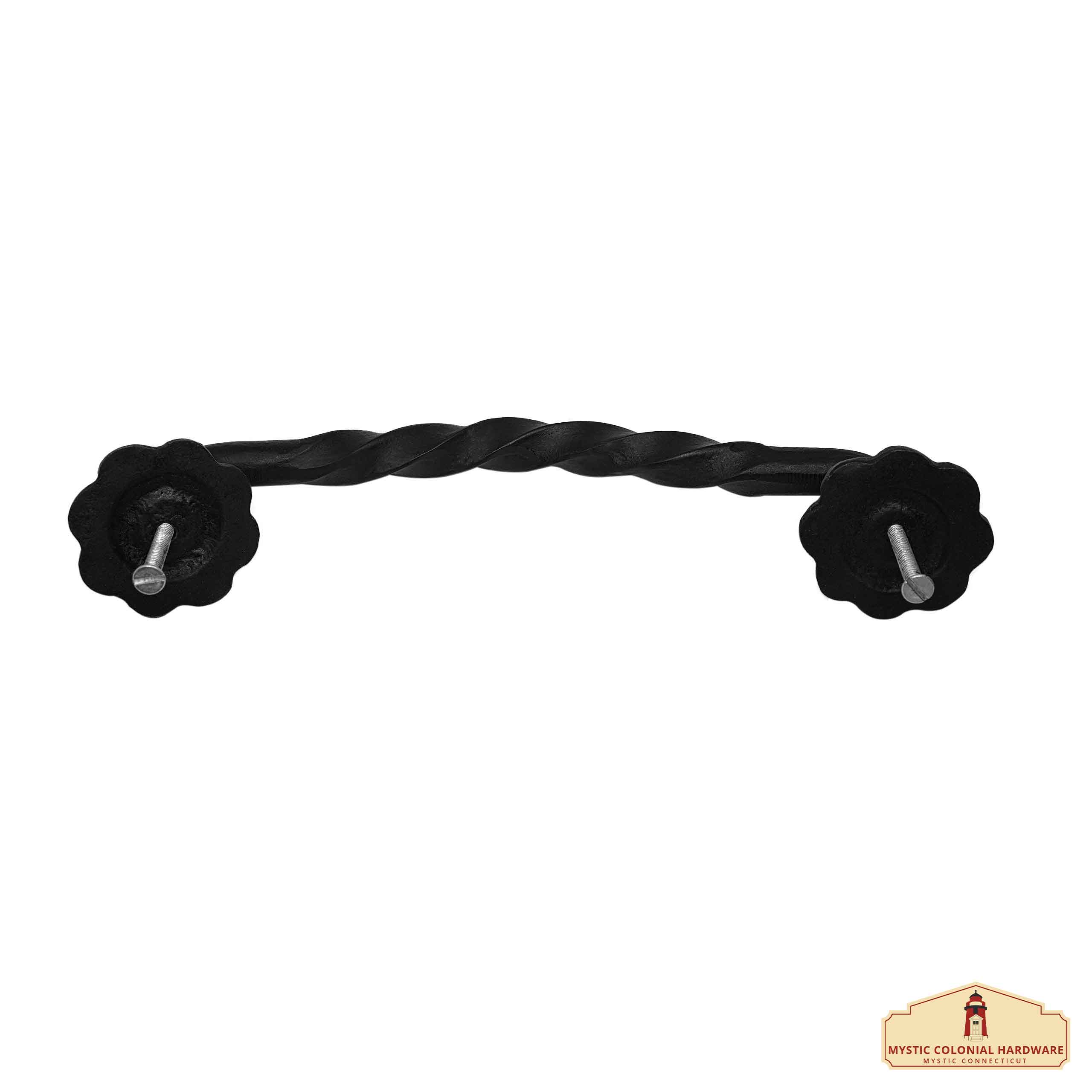 Mystic Colonial maniglione ferro 32 cm nero porte e cancelli