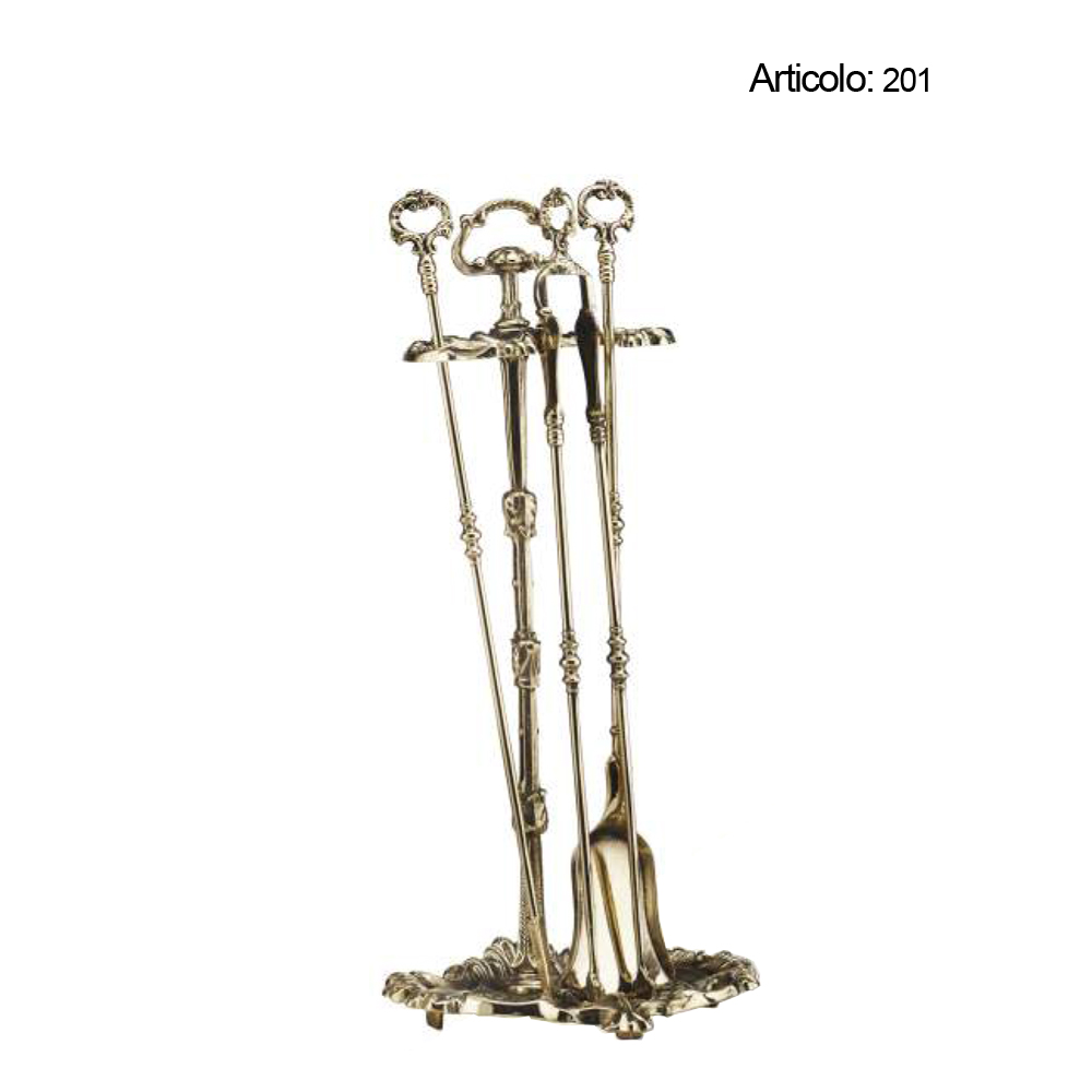 Spinardi 201 set camino in ottone