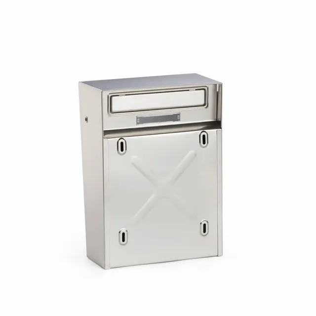 Silmec S09 cassetta postale bifacciale per recinzione inox con ritiro posteriore
