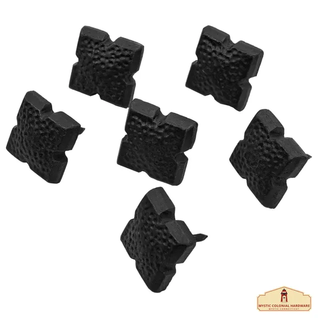 Mystic Colonial Borchie Ferro Battuto 3 cm Set 6 Pezzi Nere