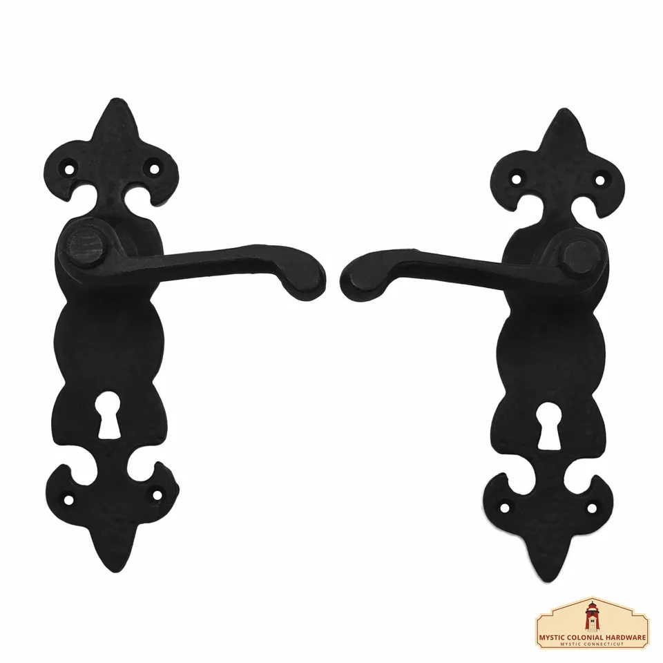 Mystic Colonial Hardware chiavistello 19,5x11,8 cm coppia ghisa nera