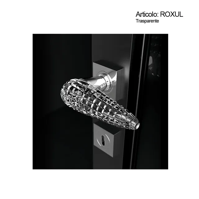 Spinardi Roxul maniglia cristallo coppia trasparente cromo