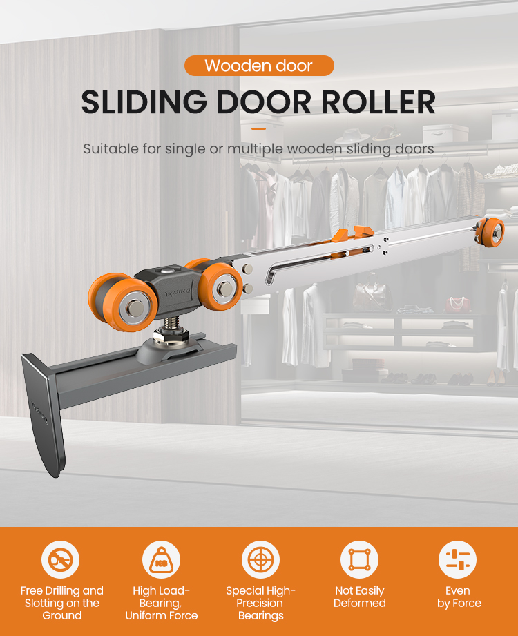 TopStrong 120KG carrello porta scorrevole da installazione