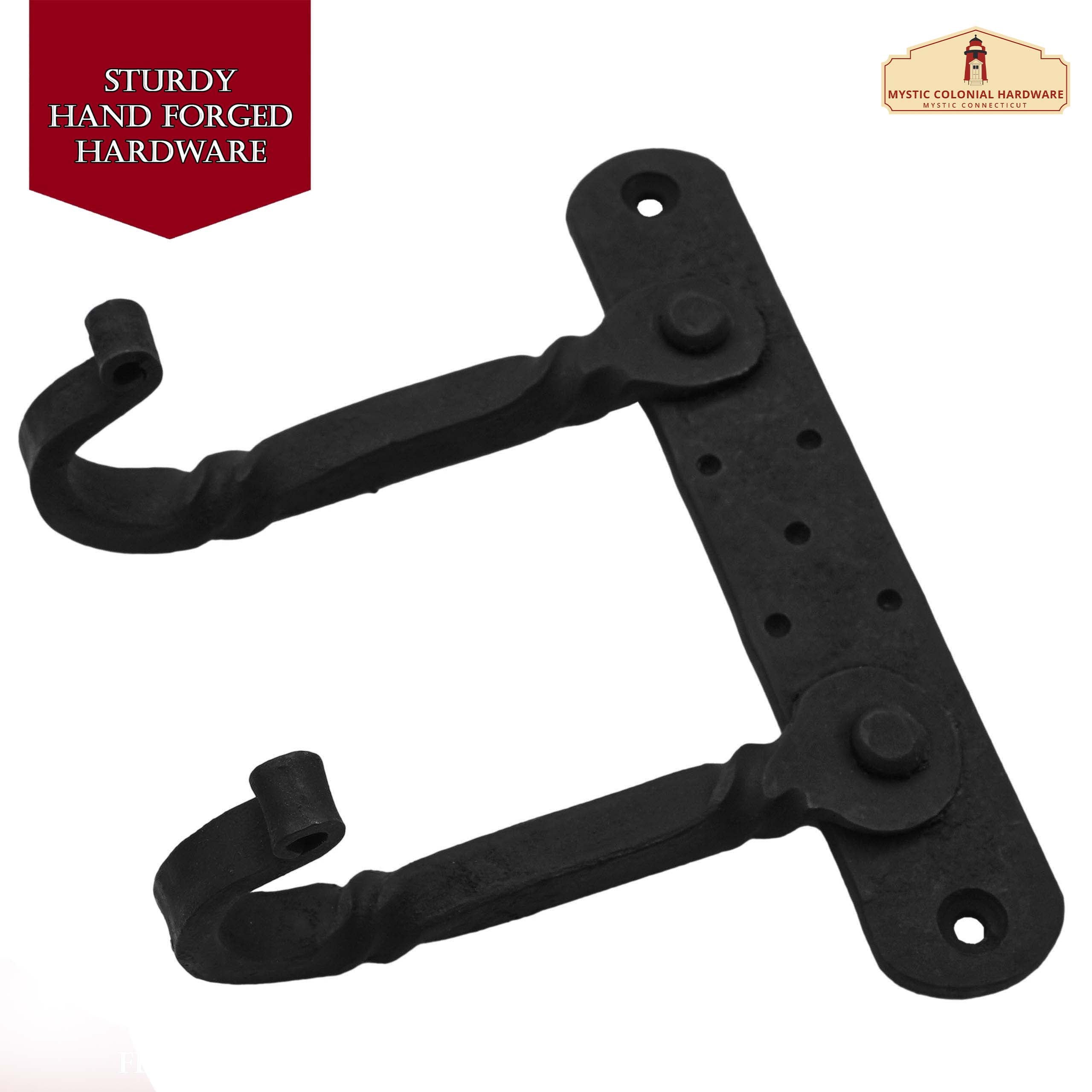 Mystic Colonial Hardware gancio doppio ferro battuto 14,9x10,9 cm