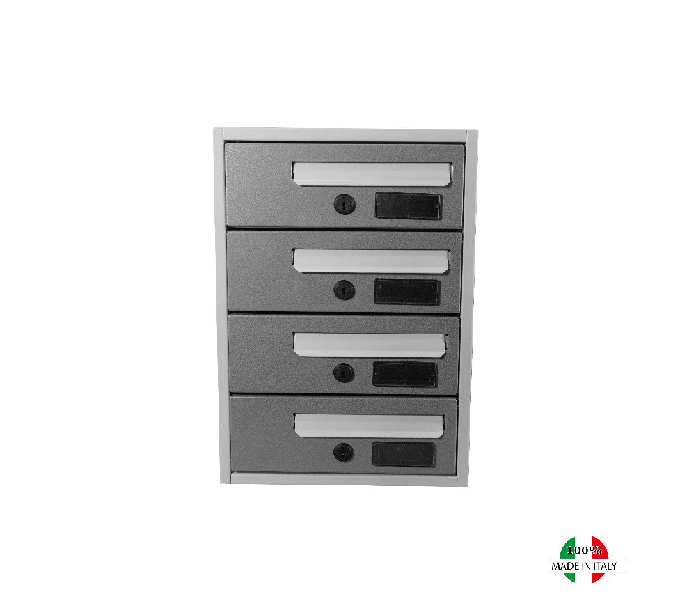 BOXOB Imperium 983 Cassetta Postale Esterno 1 Posto Bianco/Grigio