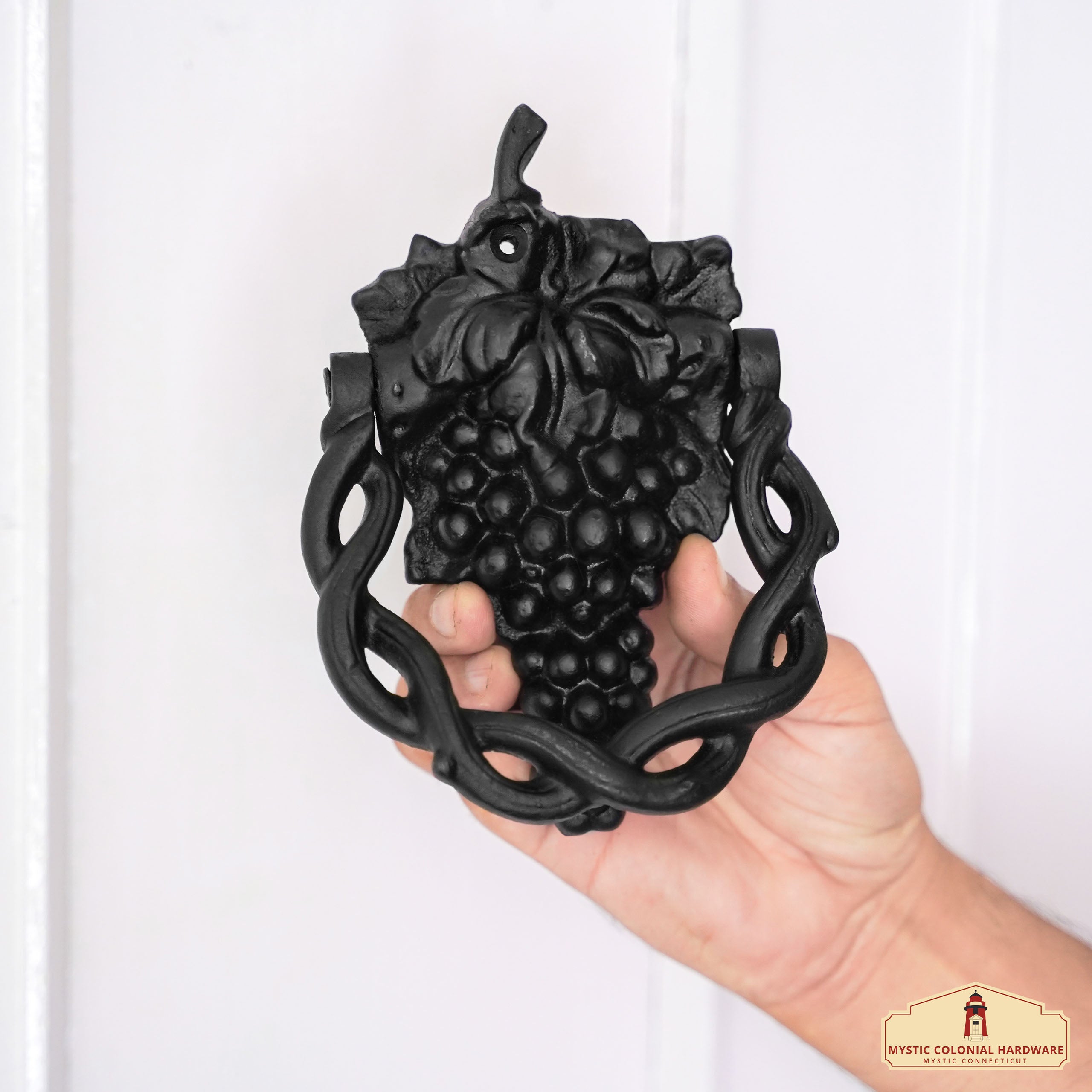 Mystic Colonial Hardware Vite battente porta ghisa nera 17 cm