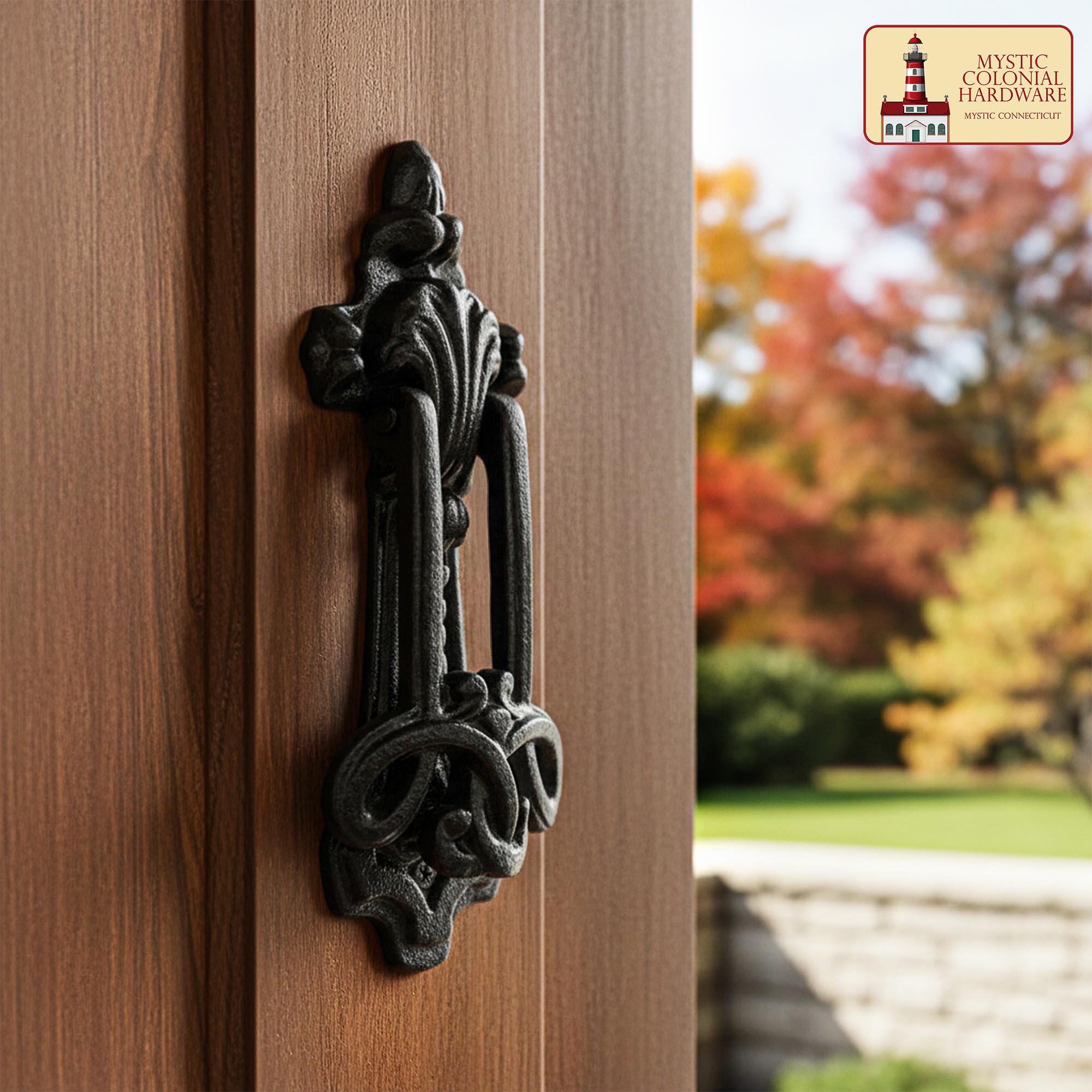 Mystic Colonial Hardware Gothic battente porta ferro nero 20 cm