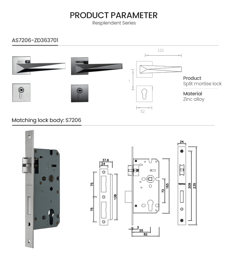 TopStrong Resplendent serratura meccanica acciaio inox
