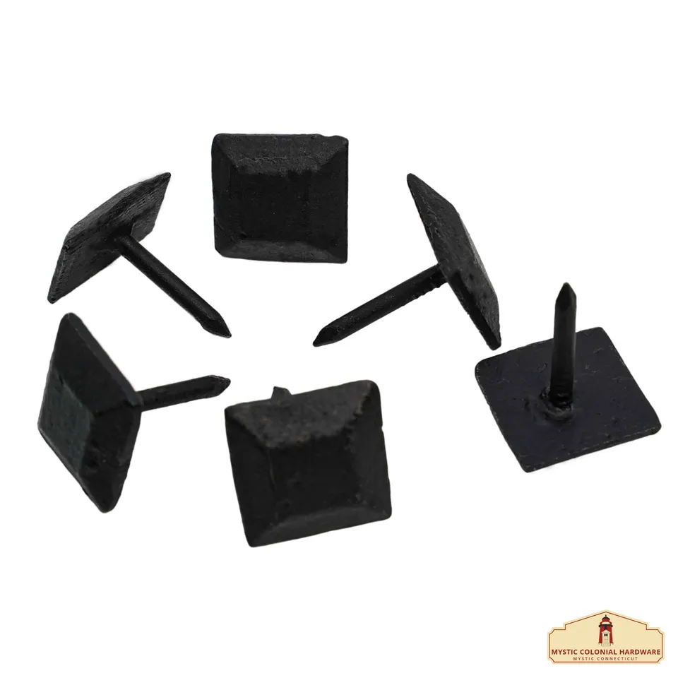 Mystic Colonial Hardware chiodi ferro decorativi neri set 6 pezzi