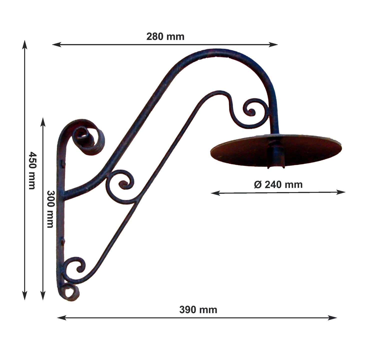 Spinardi lampada da parete 60W 230V