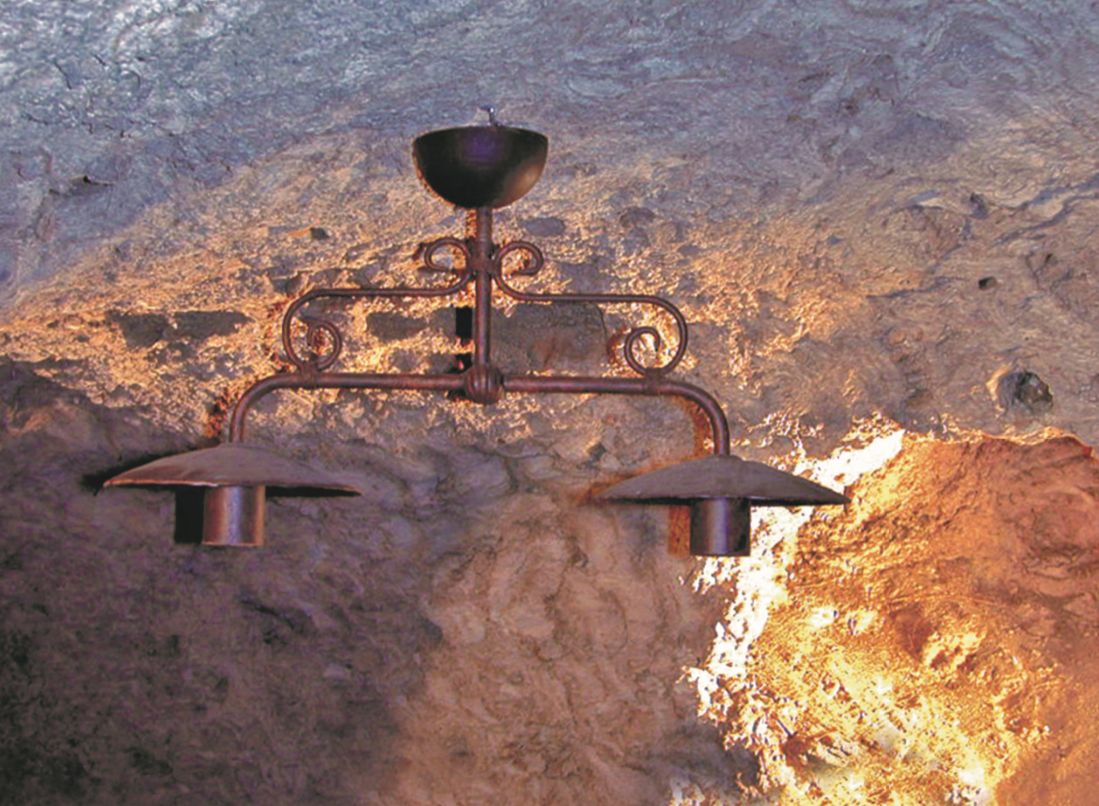 Lampadario Spinardi 2 luci in ottone 40W