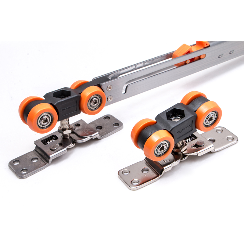 TopStrong 80KG Carrello Porta Scorrevole Legno Ammortizzato