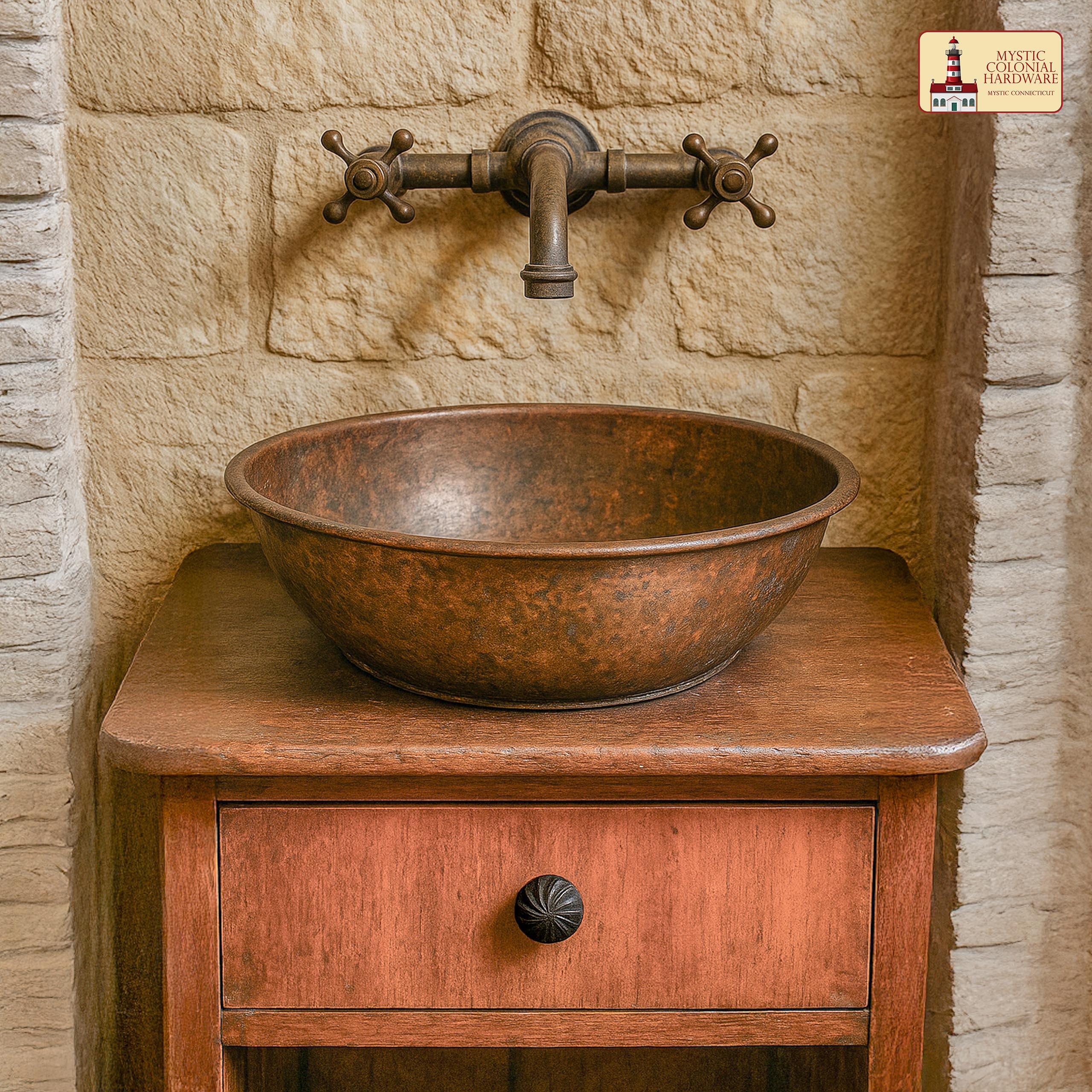 Mystic Colonial Hardware Pomelli mobili ferro nero 4 cm 4pz