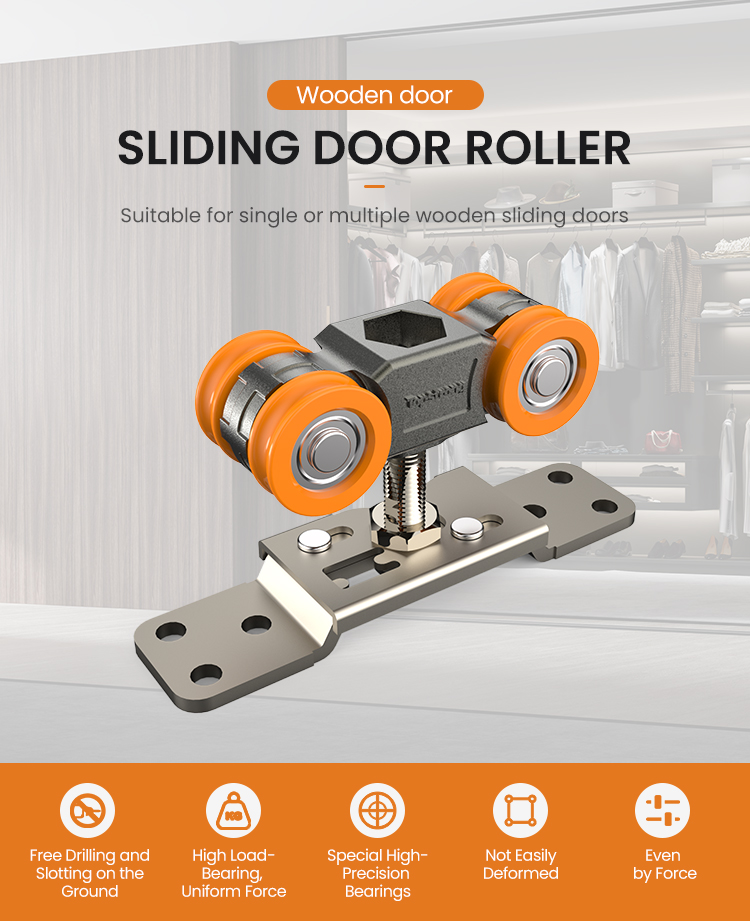 TopStrong 60KG Carrello Porta Scorrevole Legno