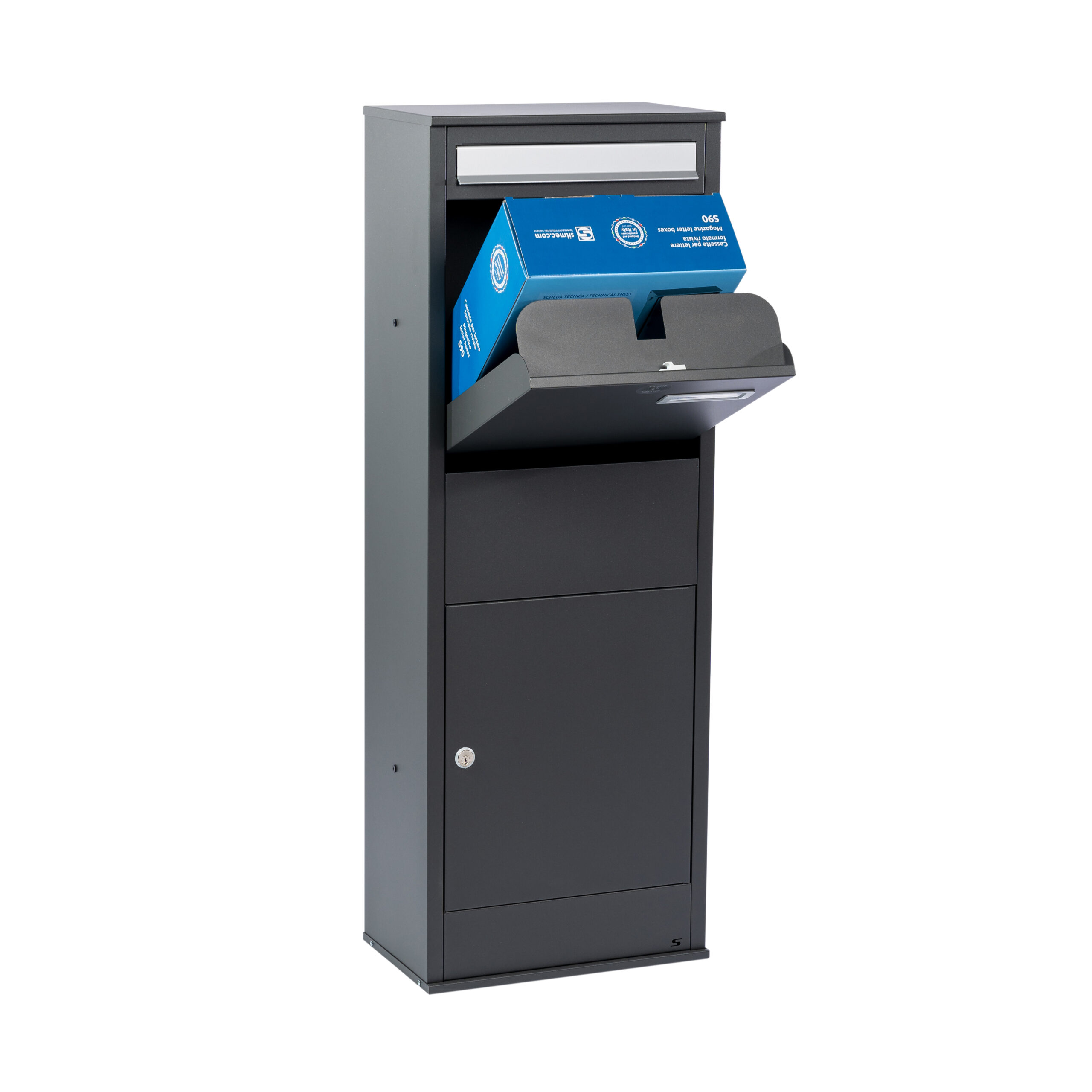 Silmec S-Butler cassetta pacchi grigio ferro esterno