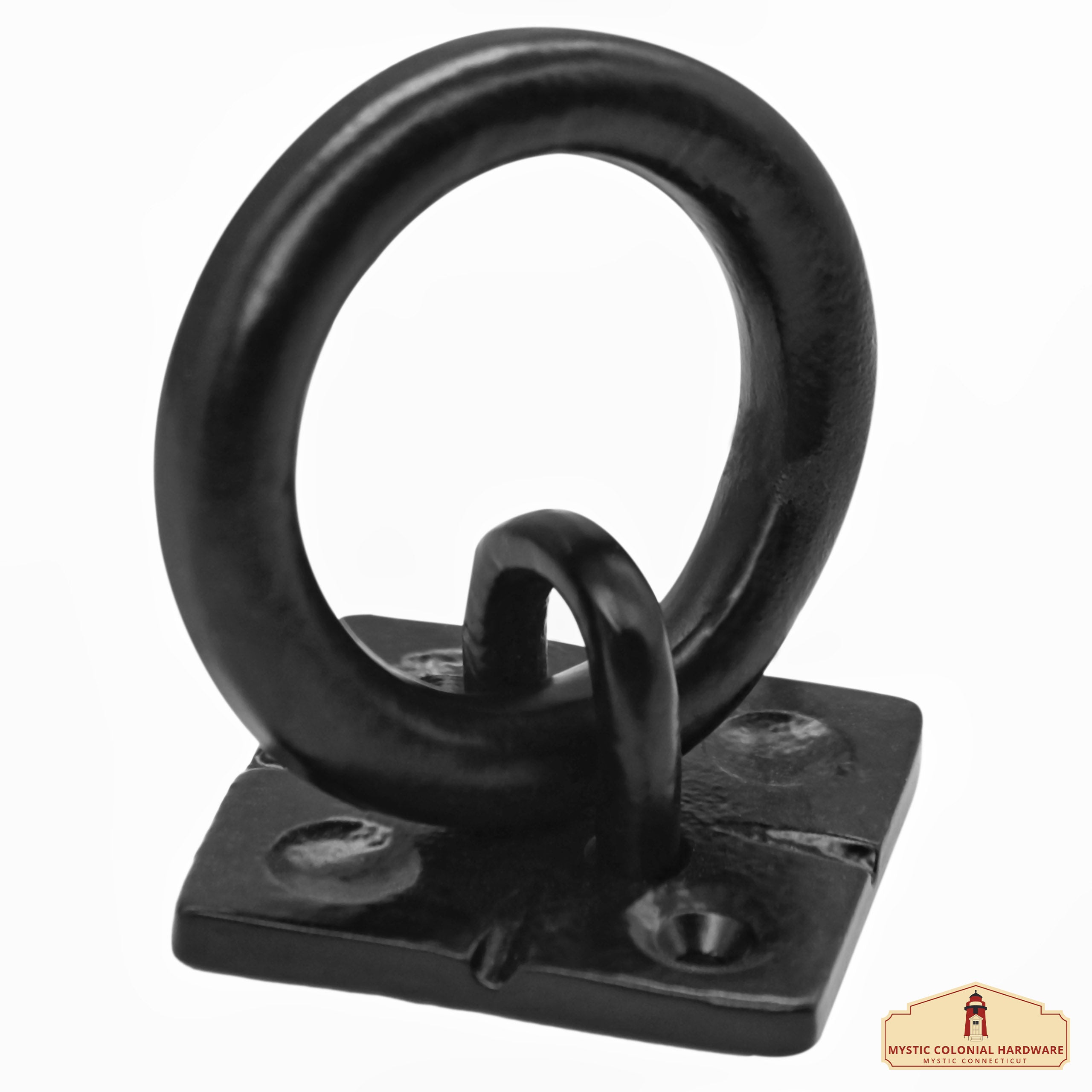 Mystic Colonial Small Ring battente porta set 2 pezzi ferro nero