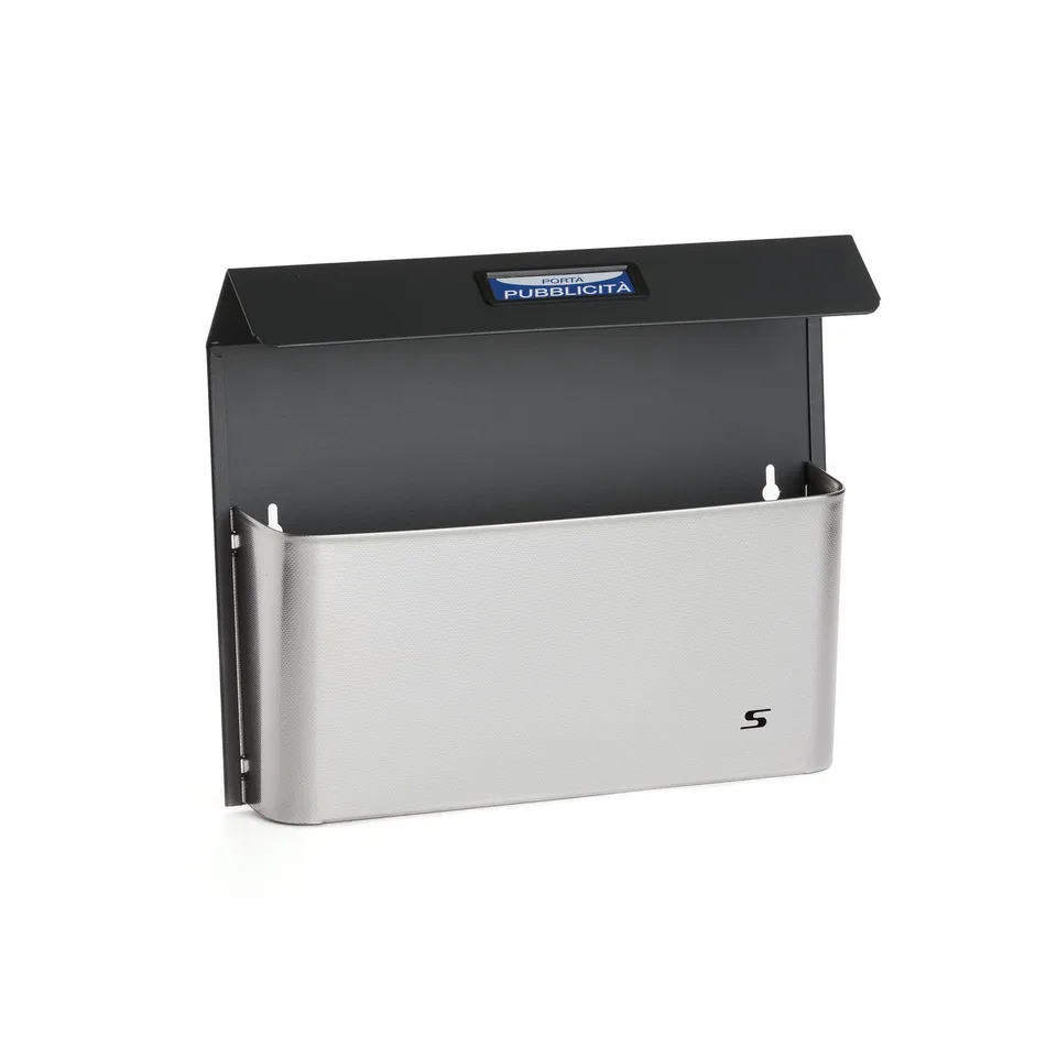 Silmec Bimetal porta pubblicità con tetto in acciaio inox