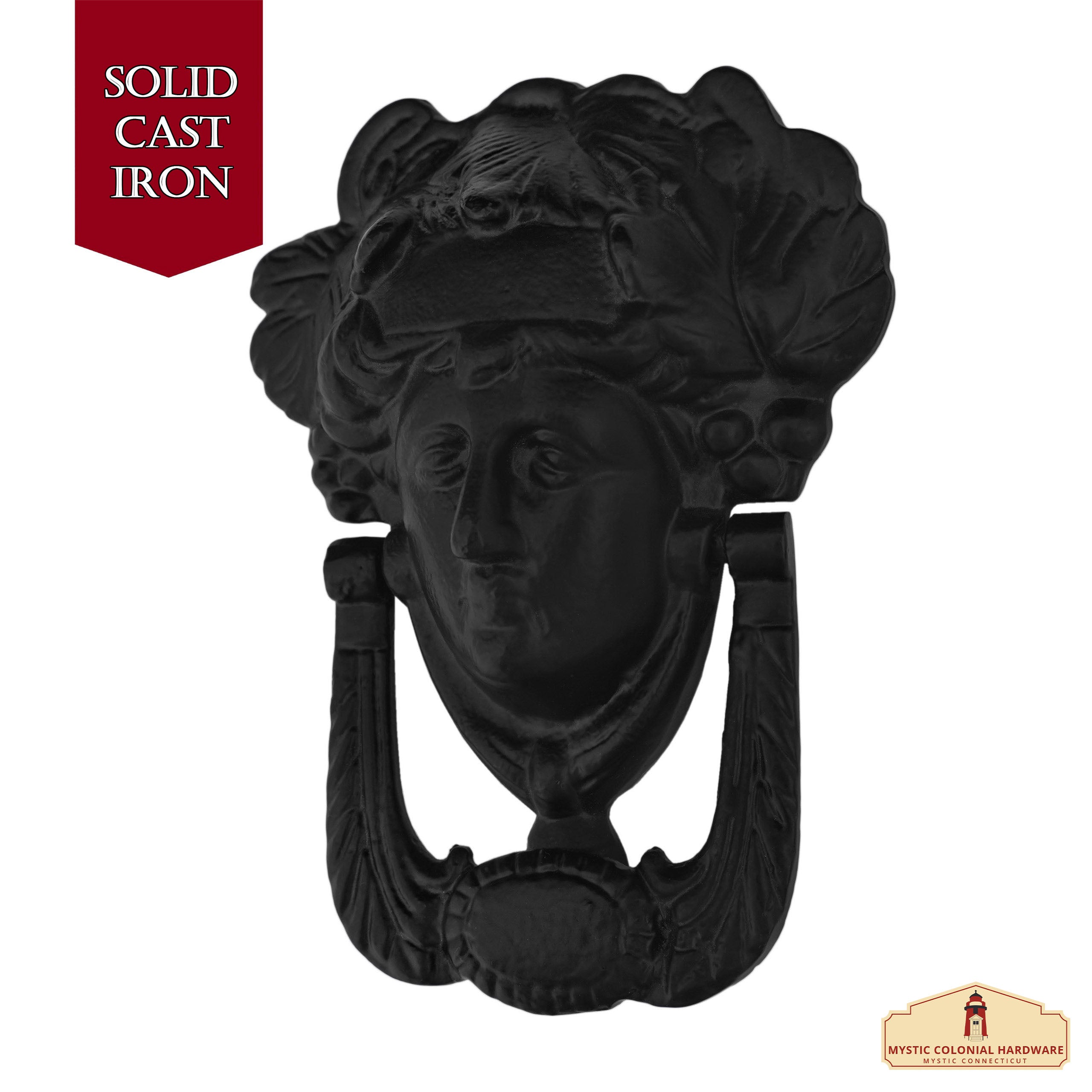 Mystic Colonial Hardware Battiporta Atena Ferro 16,5x12,7 cm
